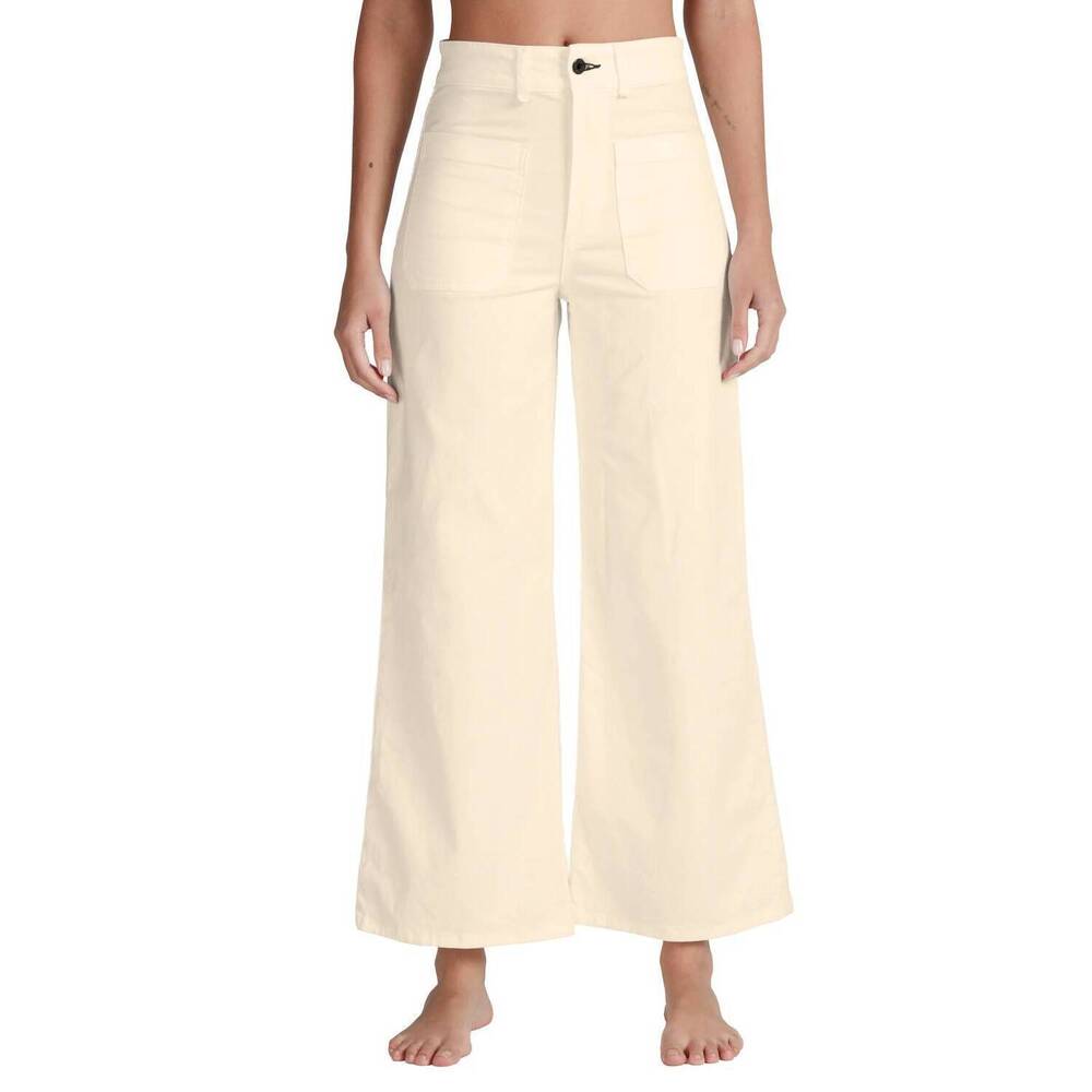NEW ASKK NY women's cropped sailor twill in sand